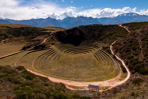 Moray view during the maras moray tour in Cusco