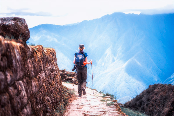 walking the inca trail view